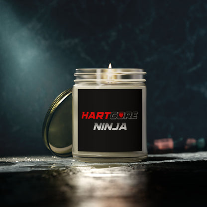 Hartcore Ninja Scented Candle - Eco Friendly Coconut Apricot Wax (4oz, 9oz)