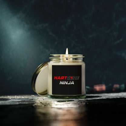 Hartcore Ninja Scented Candle - Eco Friendly Coconut Apricot Wax (4oz, 9oz)