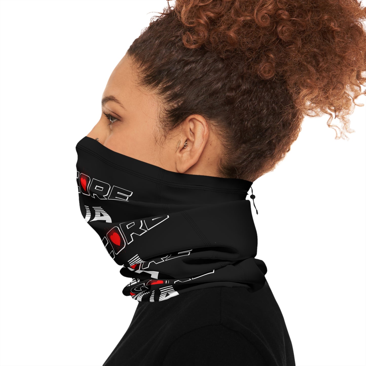 Winter Neck Gaiter With Drawstring