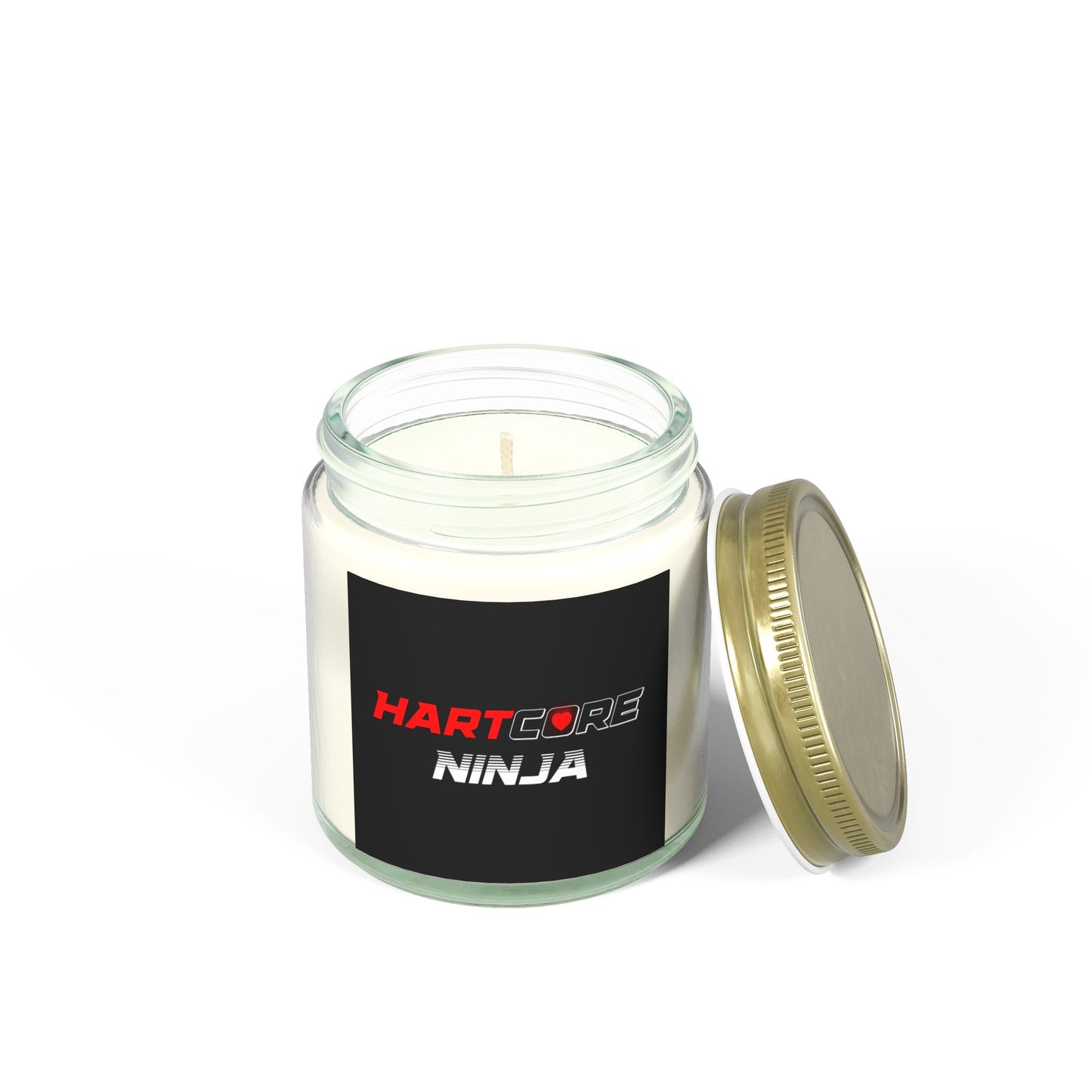 Hartcore Ninja Scented Candle - Eco Friendly Coconut Apricot Wax (4oz, 9oz)