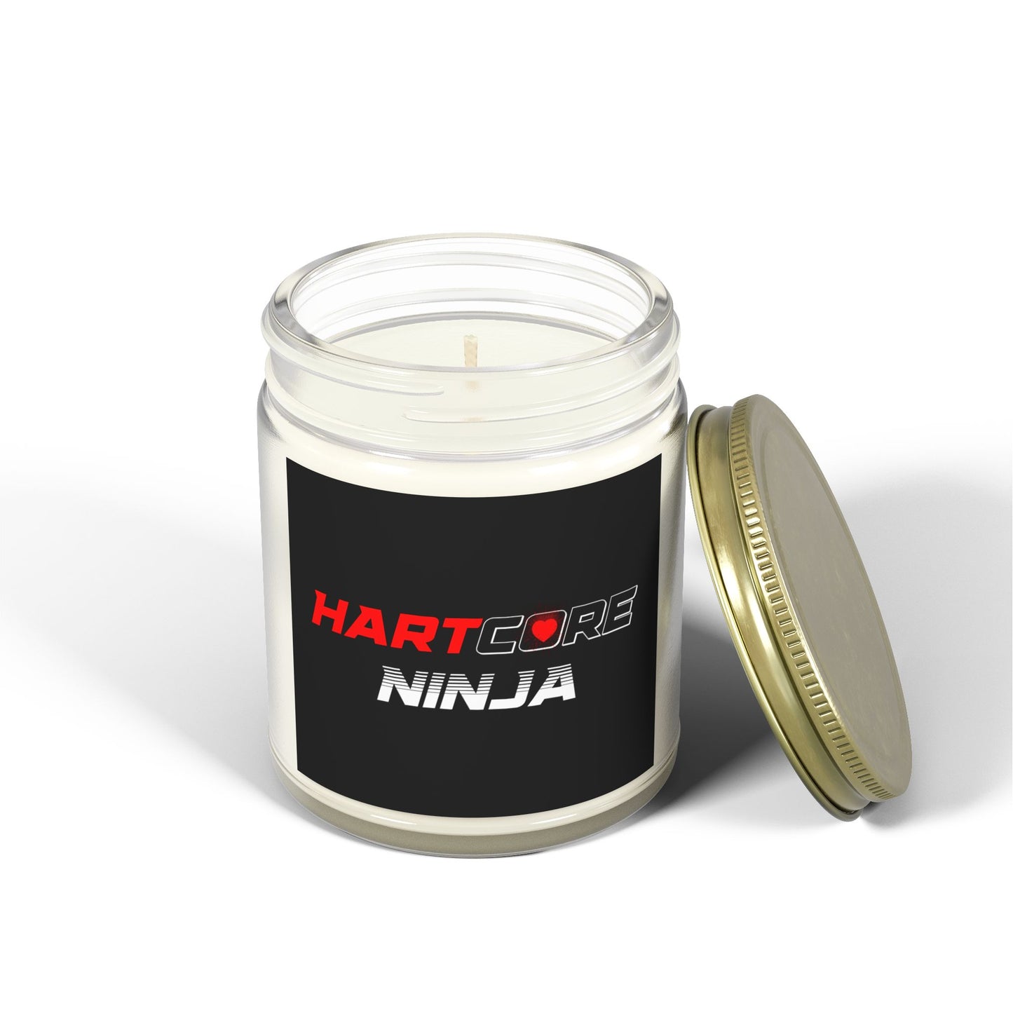 Hartcore Ninja Scented Candle - Eco Friendly Coconut Apricot Wax (4oz, 9oz)